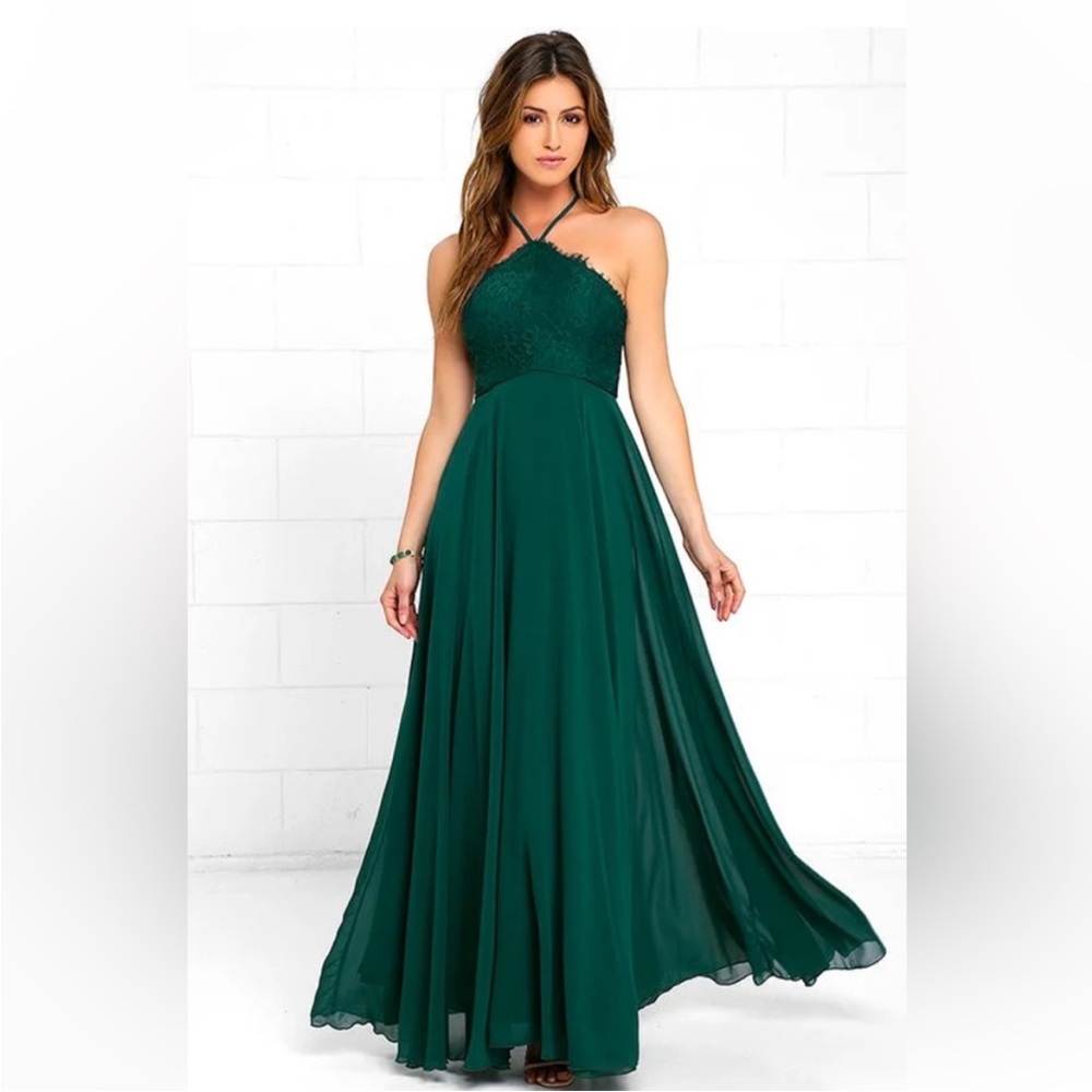 Lulus Everlasting Enchanted Halter Maxi Dress